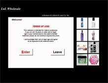Tablet Screenshot of lnlwholesale.com